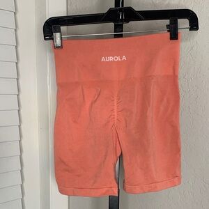 Aurola gym spandex high rise shorts small